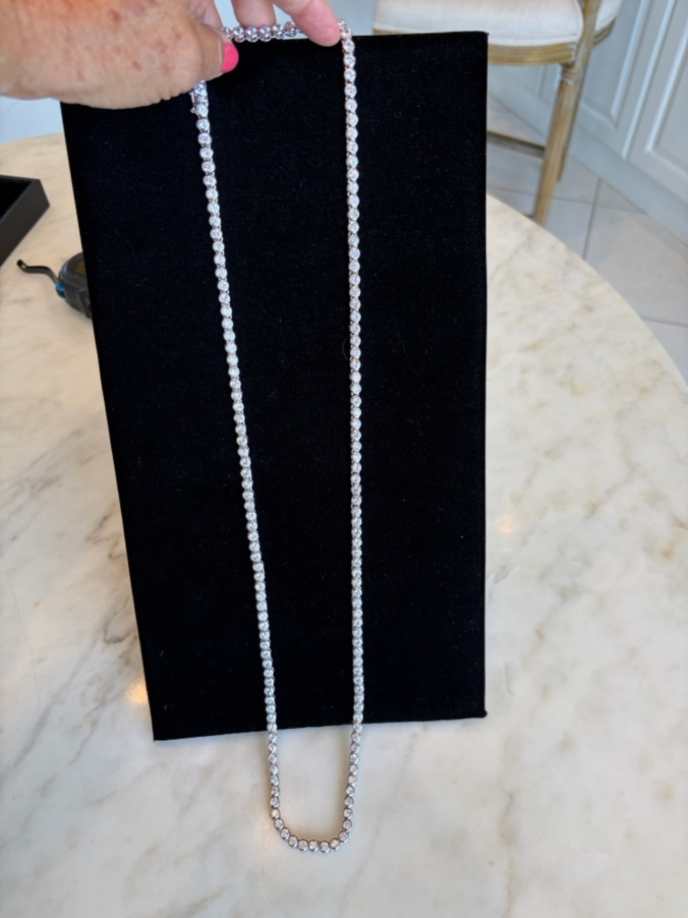 CZ Tennis Necklace - Elegant Womens Jewelry Necklace